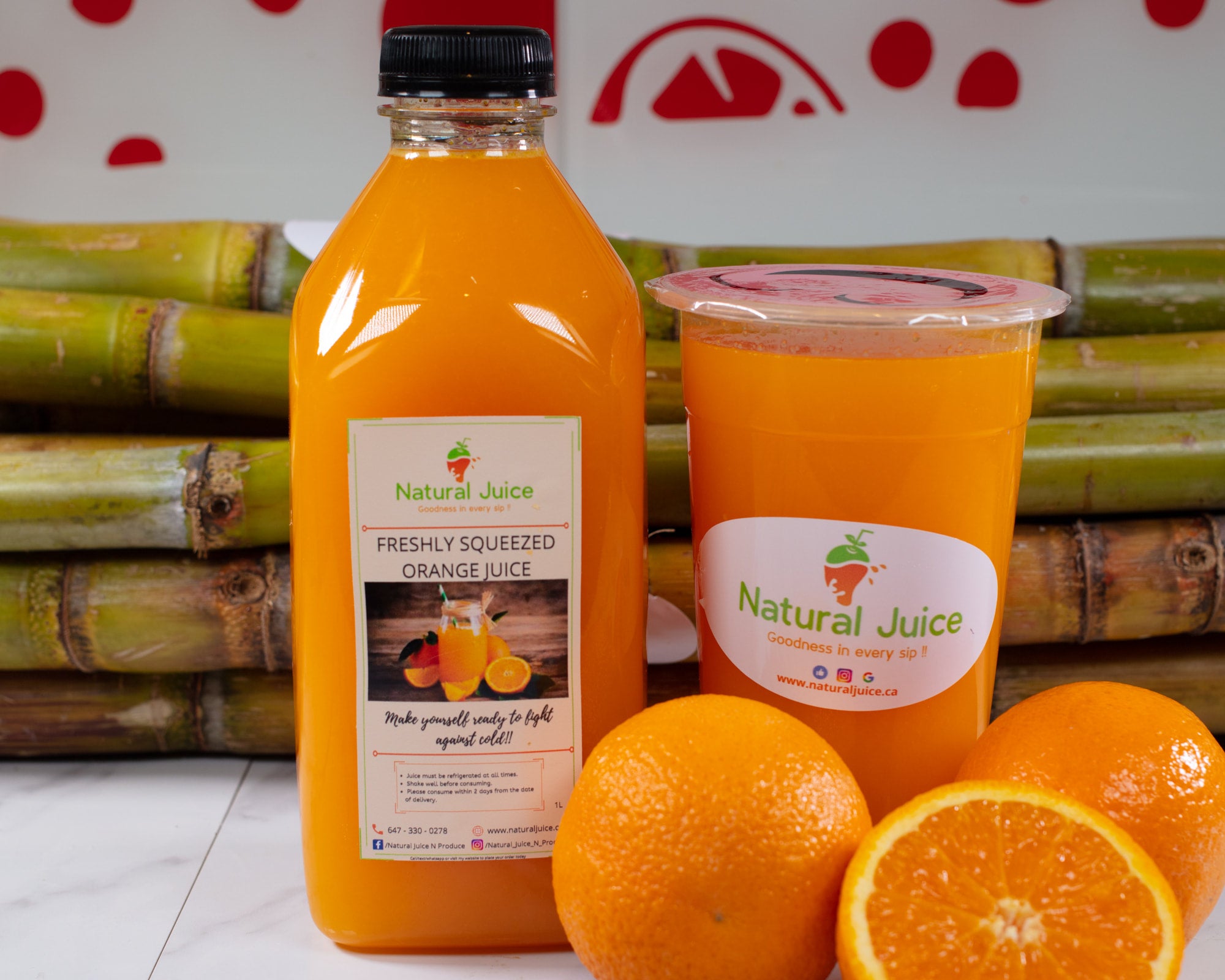 Natural orange outlet juice